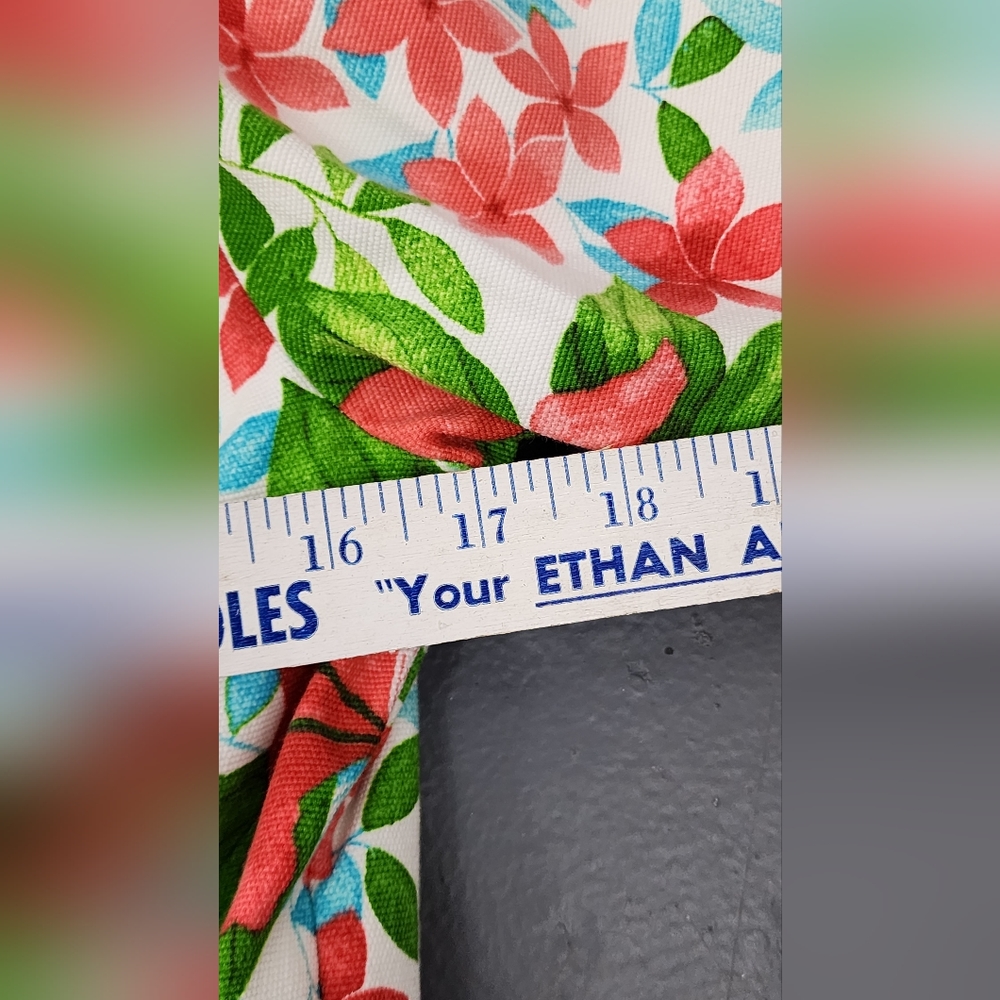 ♥️ LIZ CLAIBORNE WOMEN'S DENIM STYLE FLORAL PATTERN JACKET SIZE P (PETITE) SMALL - Picture 8 of 12